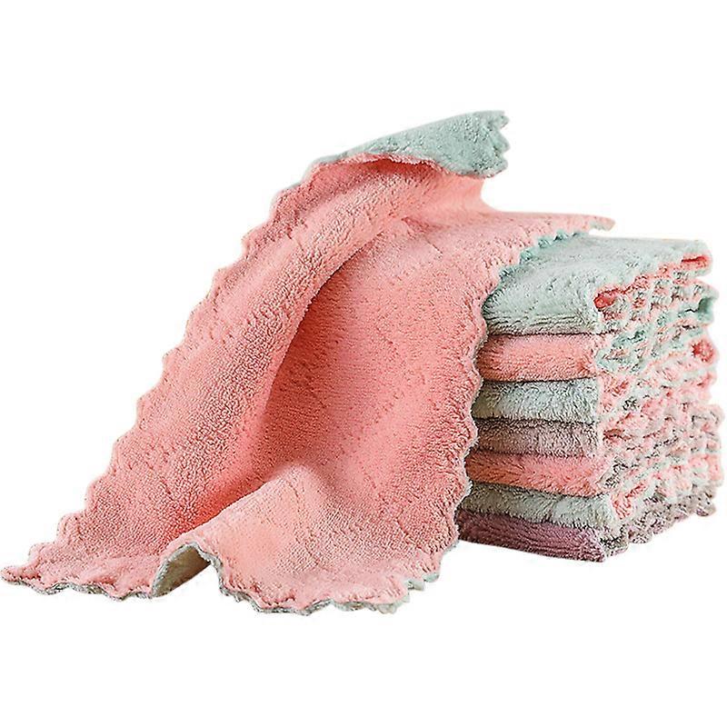 8pcs Fine Fiber Quick-drying Kitchen Towels