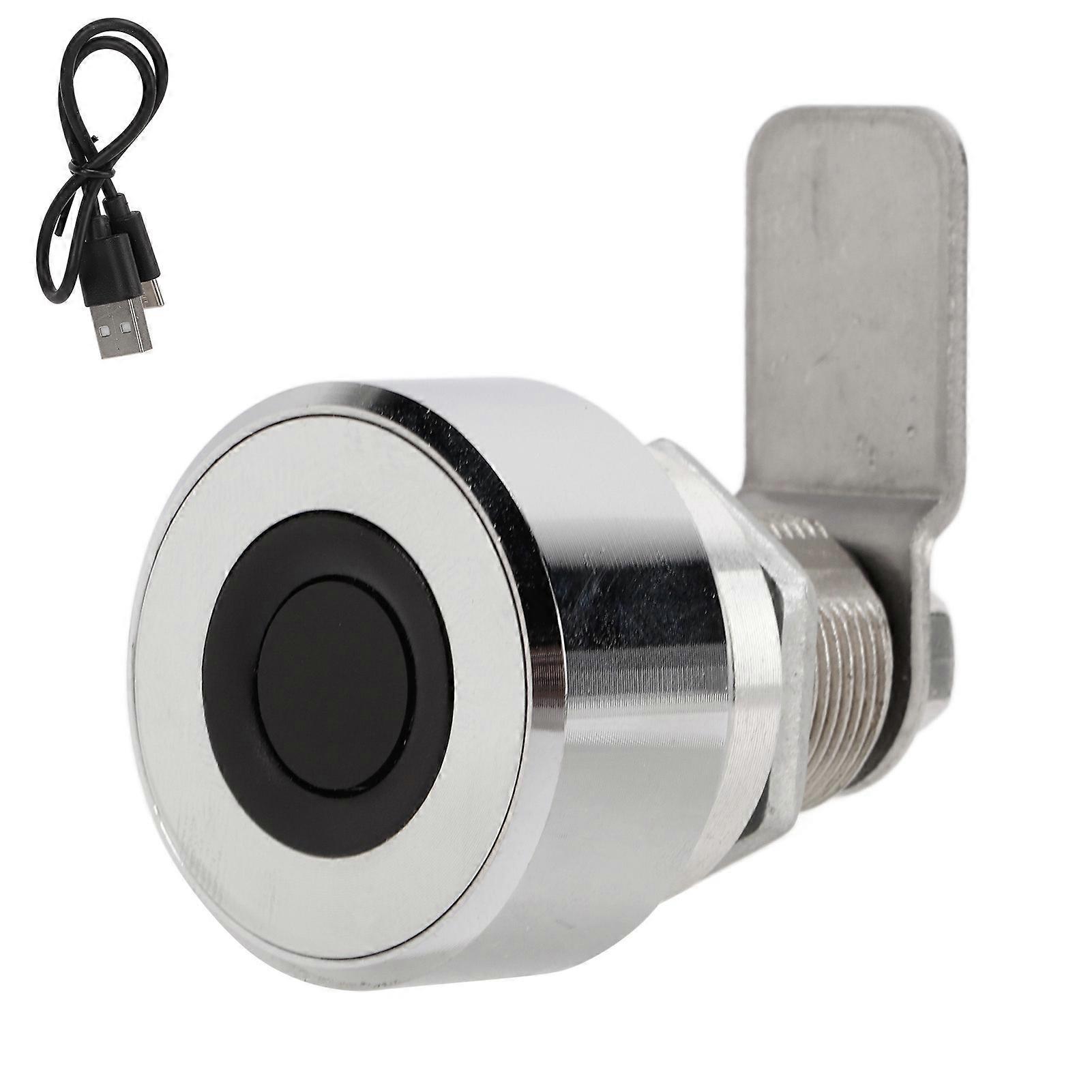 Fingerprint Lock Usb Charging 0.5 Seconds Recognition Locks For Drawers Office Cabinets