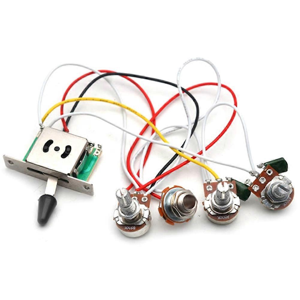 5-Way 500K Pots Knobs Wiring Harness Pickup for Strat Guitar Accessories