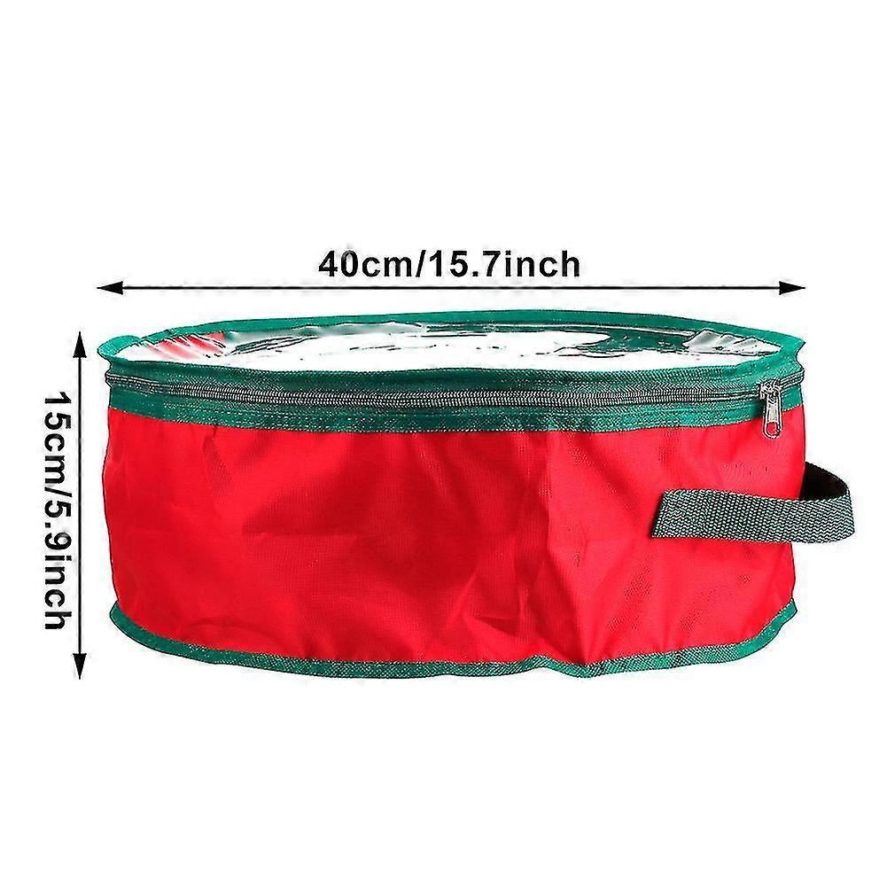 Christmas Wreath Garland Storage Bag Xmas Zipped Container Organizer Useful