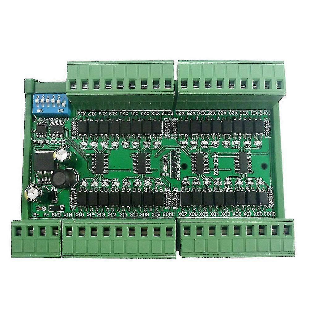 32ch Pnp Isolated Digital Input Rs485 Modbus Rtu 12v 24v Plc S Quantity Acquisit Board(with Case)