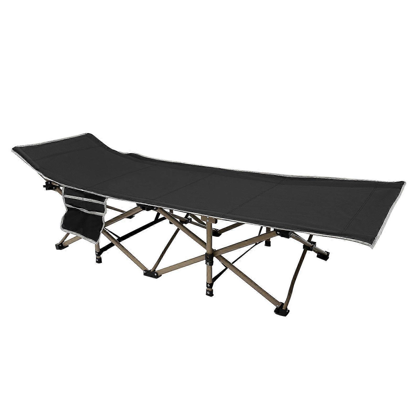 190cm foldbar campingseng i kulstofstål til voksne