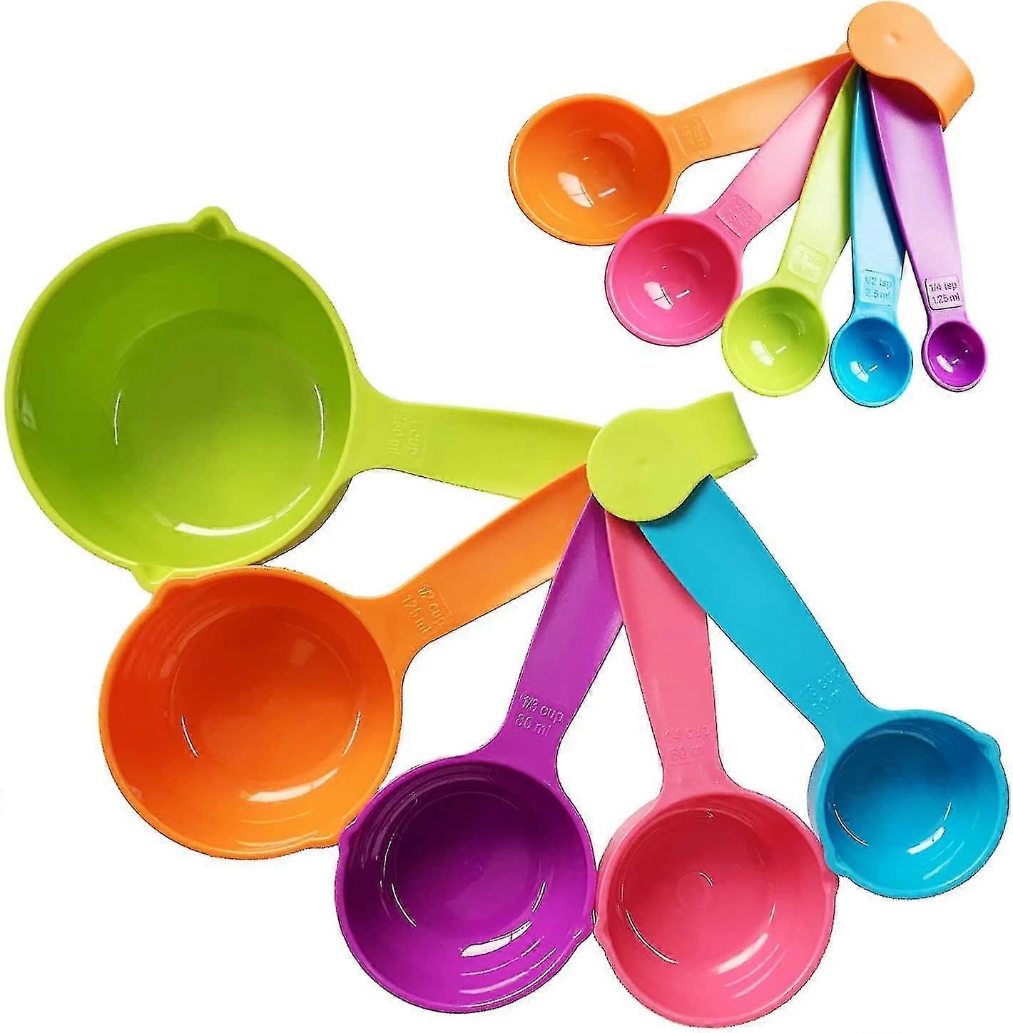 2 Set Measuring Cups And Spoons Measurement Kitchen Tools