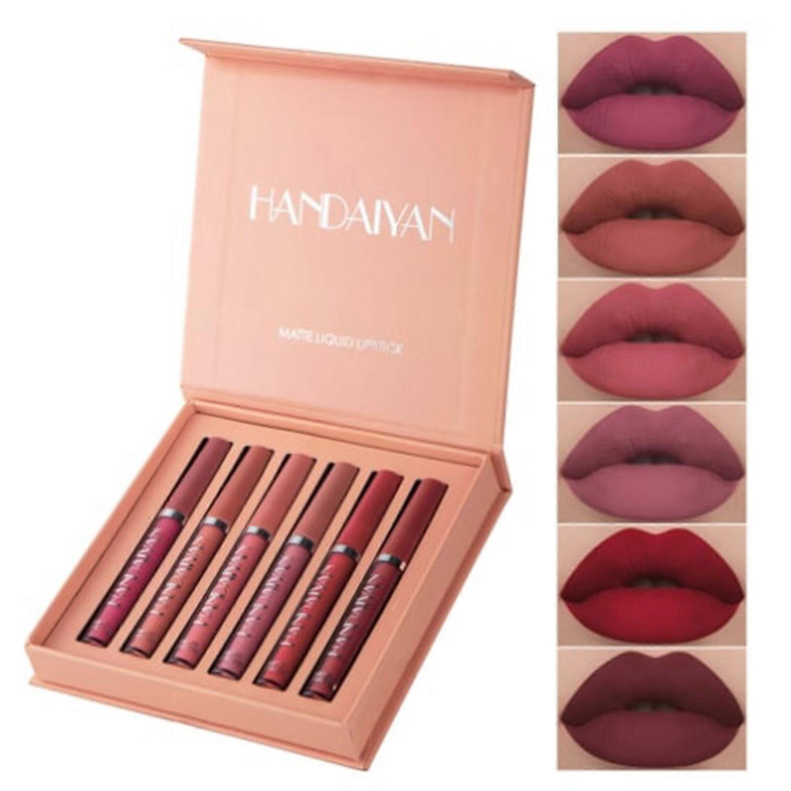 6Pcs Matte Liquid Lipstick Makeup Set