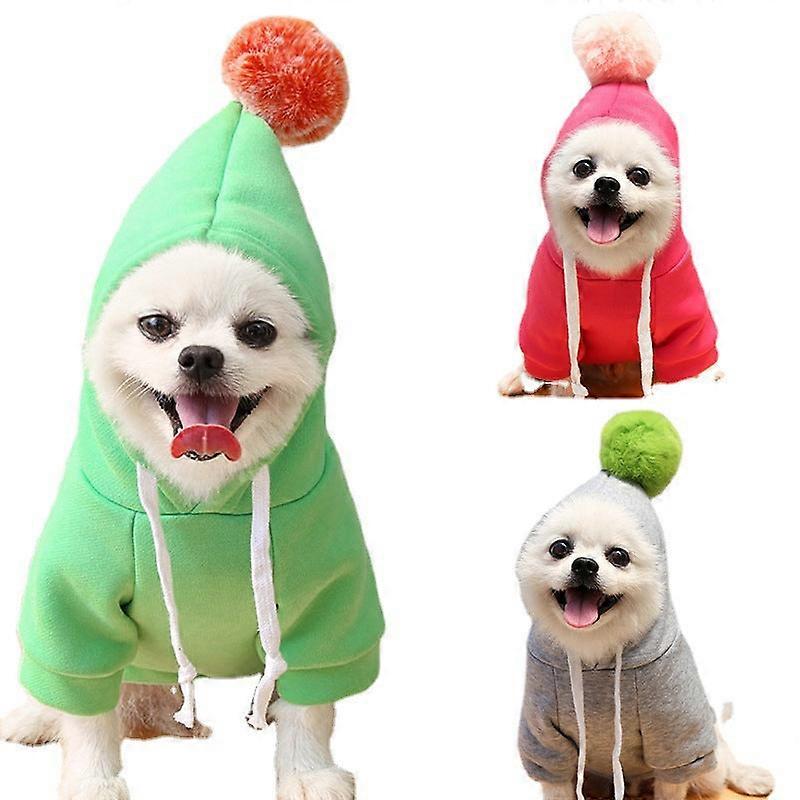 Pet Clothes With Ball Cartoon Sweater Dog Cat Teddy/french Bulldog Autumn And Winter