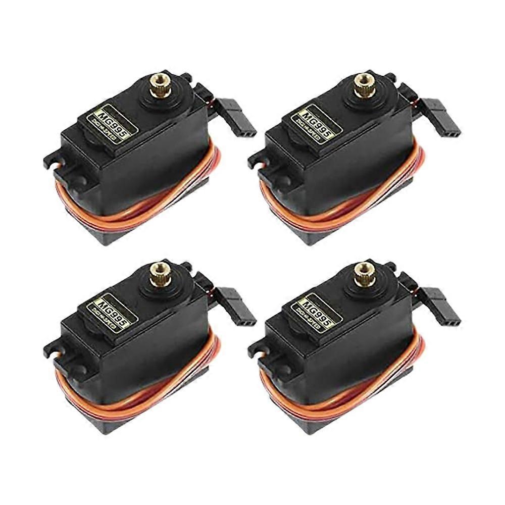 4PCS Servo Motor MG995 Control Angle180 Metal Gear Servo 20KG Digital High Speed Torque Servo Motor Compatible Smart Car Robot