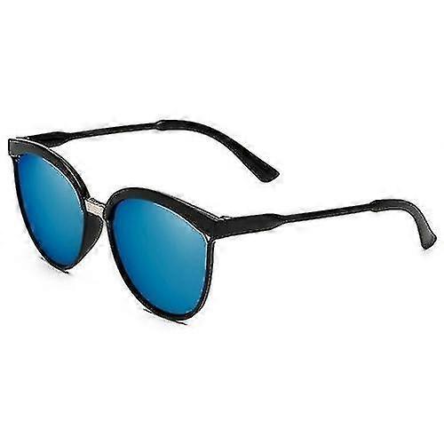 Slnečné okuliare Z Cat Eye Retro Oversized Color Lens Sun Glasses (modrá šošovka)