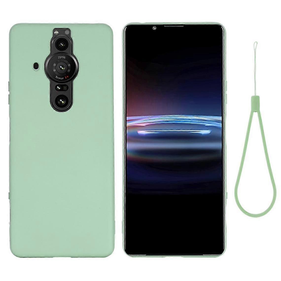 Silicone Case With Green Strap For Your Sony Xperia Pro-i