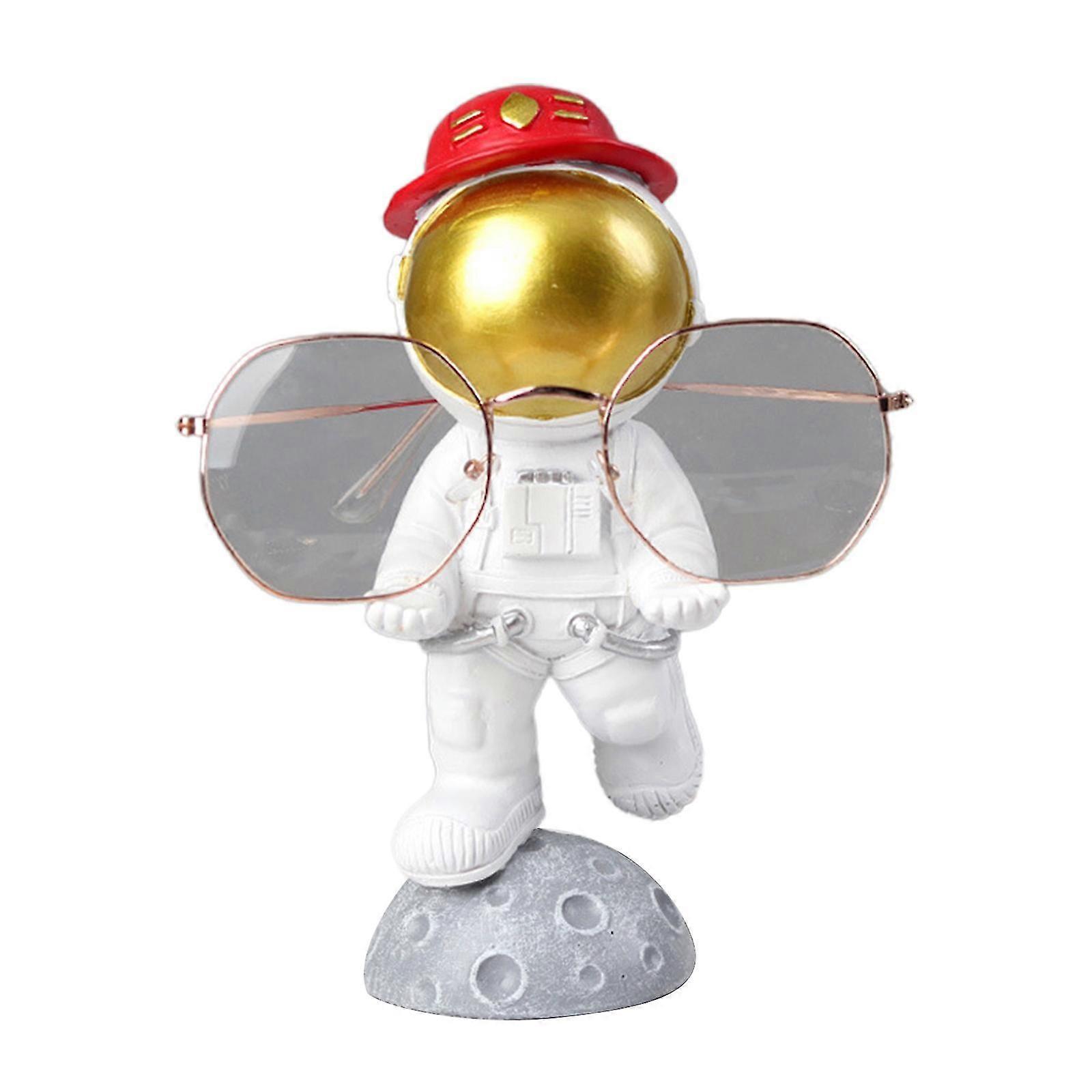 Astronaut Figurines Glasses Holder Resin Statues Sunglasses Eyeglasses Display Stand Desktop Ornament