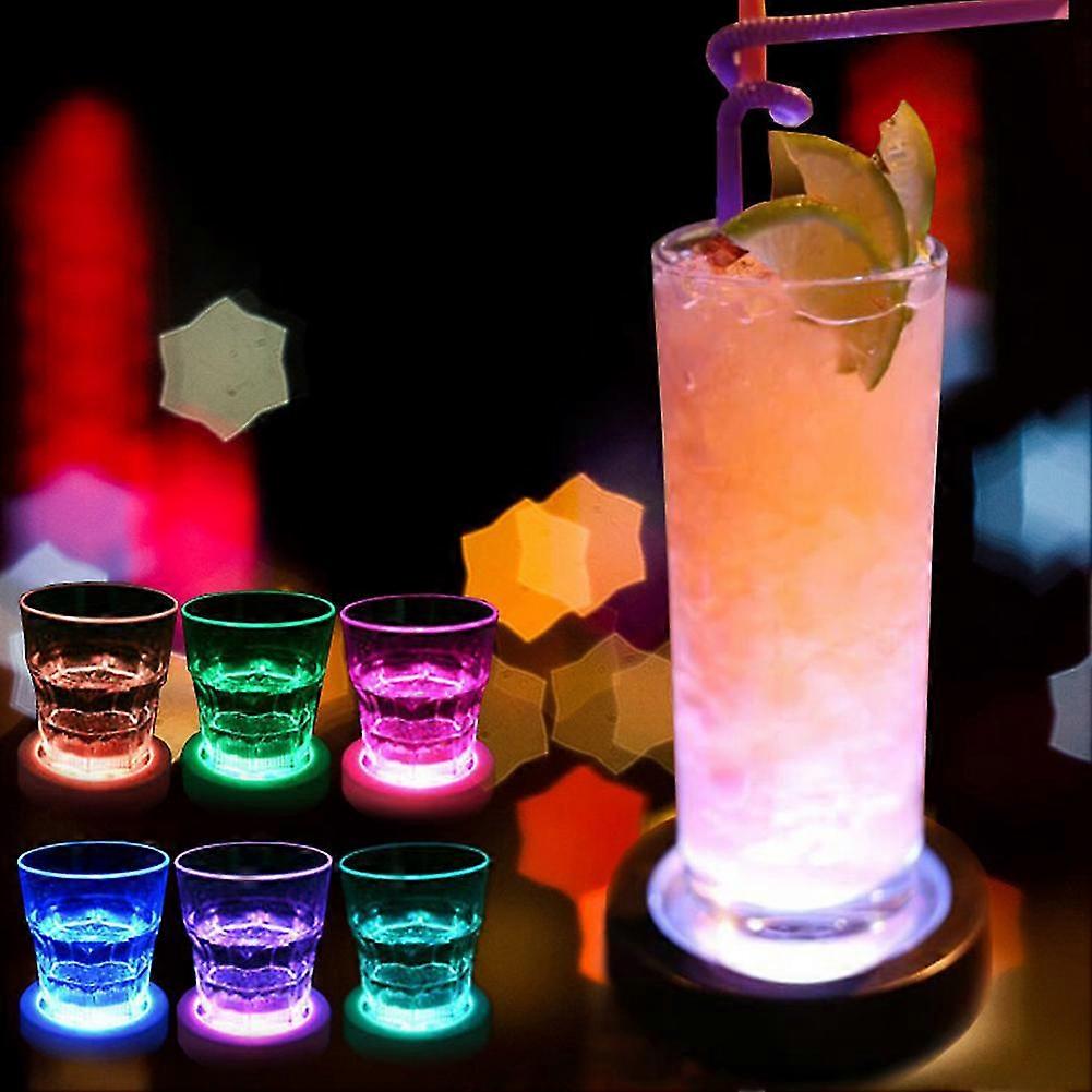 Gravity Sensor Coaster Kitchen Tool Cup Mat Led Illumination Household