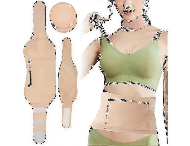 4ピースヒマシ油ラップパックキット再利用可能な圧縮ヒマシ油ラップウエスト胸と首用