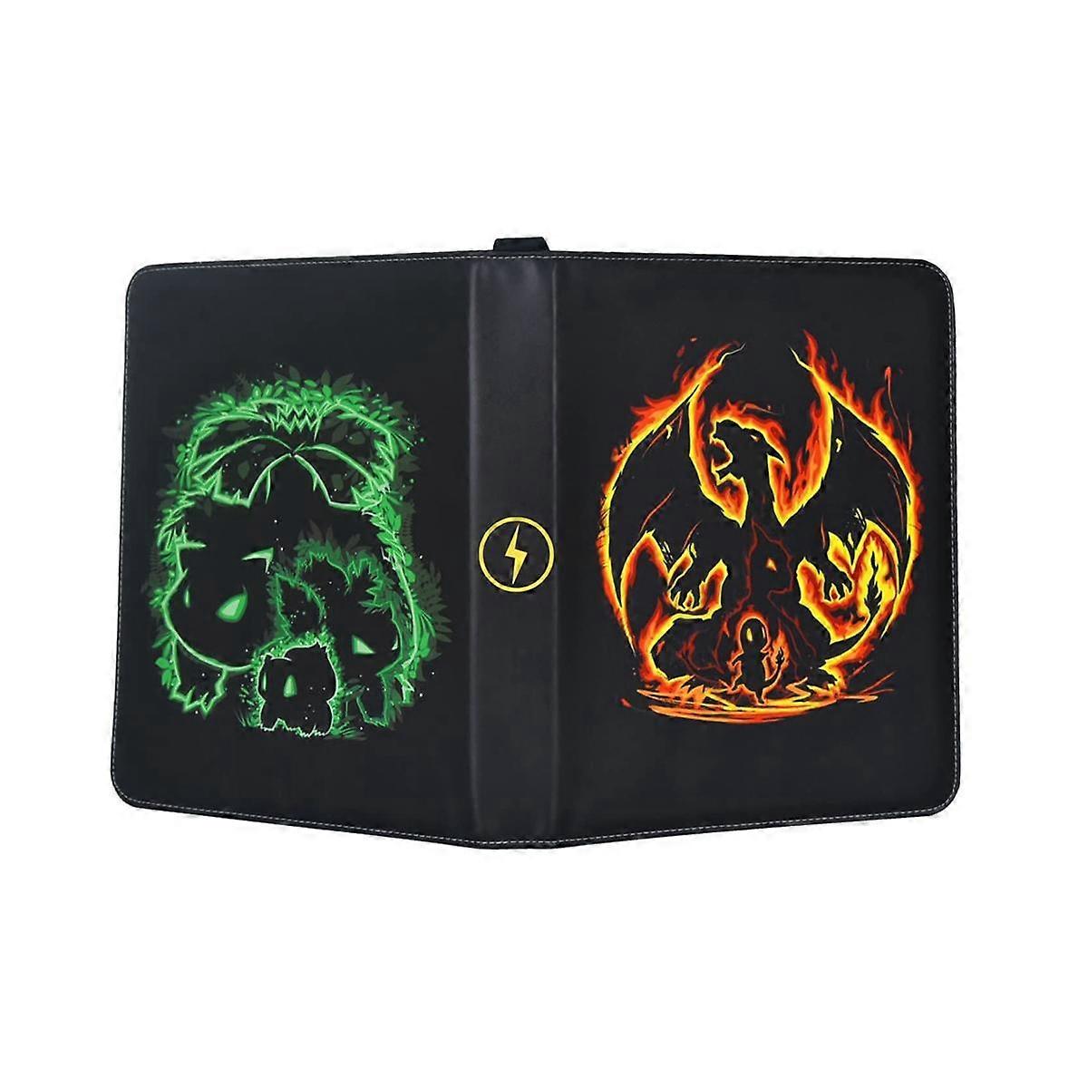 Card Binder for Cards with Sleeves , Card Storage Album with Zipper for 9 Grids, 10 Pages, 90 Card