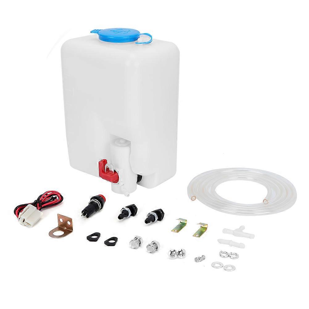 12V Universal Car Windshield Washer Pump Bottle Cleaning Tool Kit High Pressure  Accessory Set