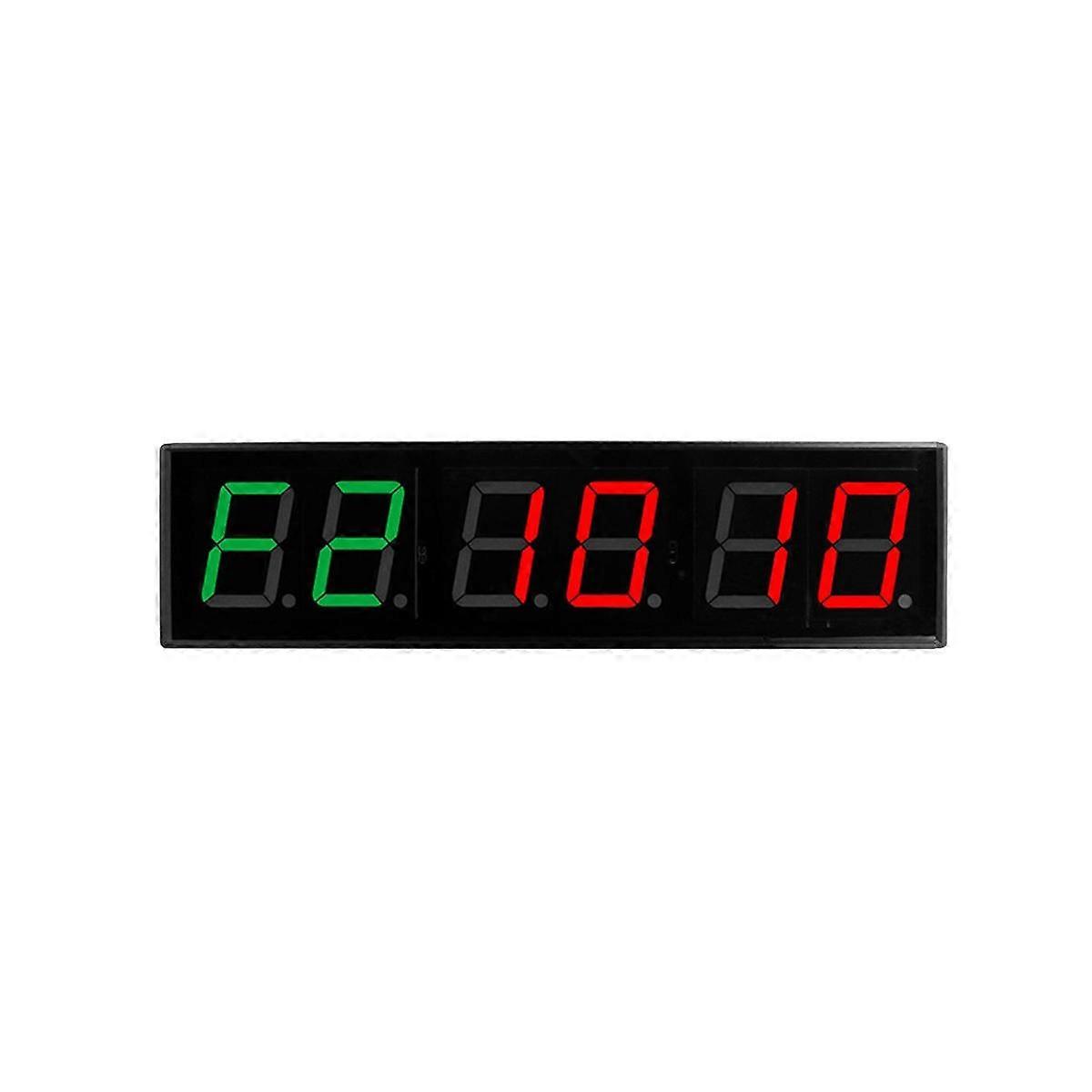 Screen Gym Timer 1.5 Inch Digits Count Down/Up Timer Boxing Cycle Interval Clock Stopwatch Fitness