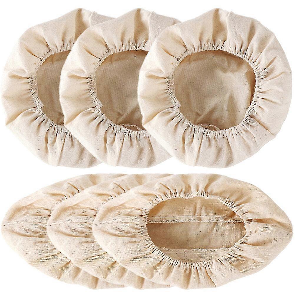 6 Stück Brot Banneton Proofing Basket Liner Stoffbezug Backteig Proofing Sauerteigkorb Stoff Liner-Yvan