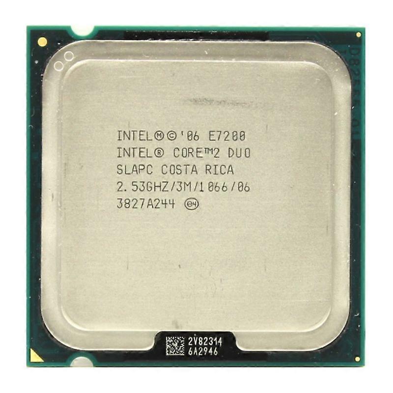 Core 2 Duo E7200 CPU - Socket LGA 775 2 Cores 2 Threads 2.53GHz 3MB L2 Cache 65W.