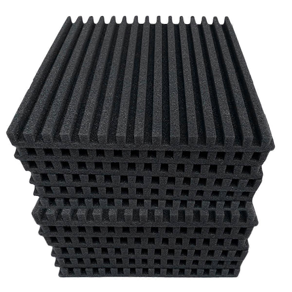 12Pack Acoustic Studio Absorption Foam Panel-Broadband Sound Absorber-Sound Proof Padding Soundproo