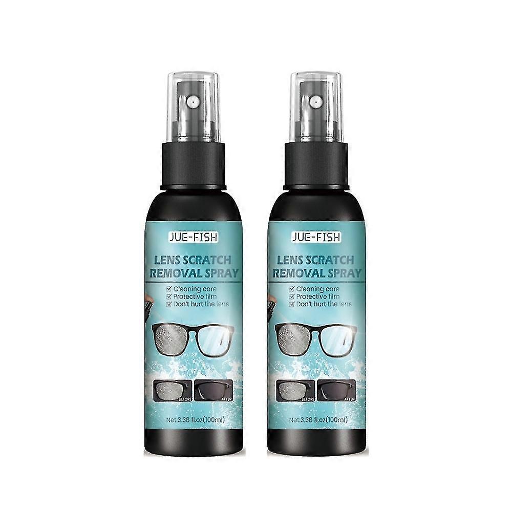 2Pcs γυαλιά γυαλιά καθαρότερο γυαλιά γυαλιά αφαίρεση γρατσουνιών ψεκασμού φακών δακτυλικών αποτυπωμάτων σκόνη πετρελαίου καθαρότερο οικιακό αντι υγρό επισκευής γυαλιού ομίχλης