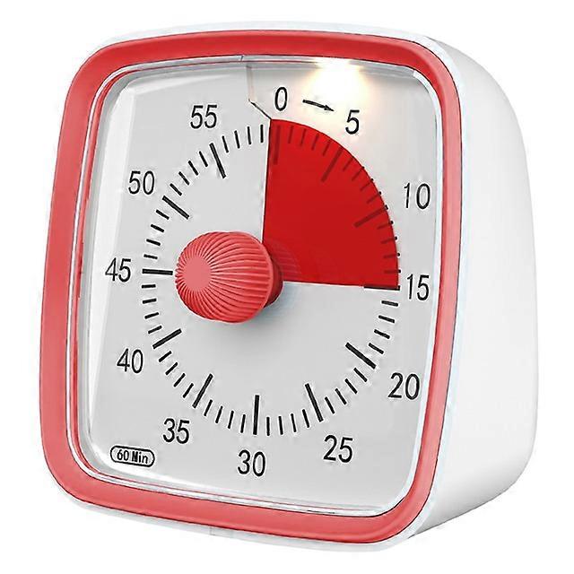 JWL- New Visual Timer Mechanical Kitchen Timer 60-Minutes Alarm Cooking Timer With Loud Alarm Magnetic Clock Timer With Night Light