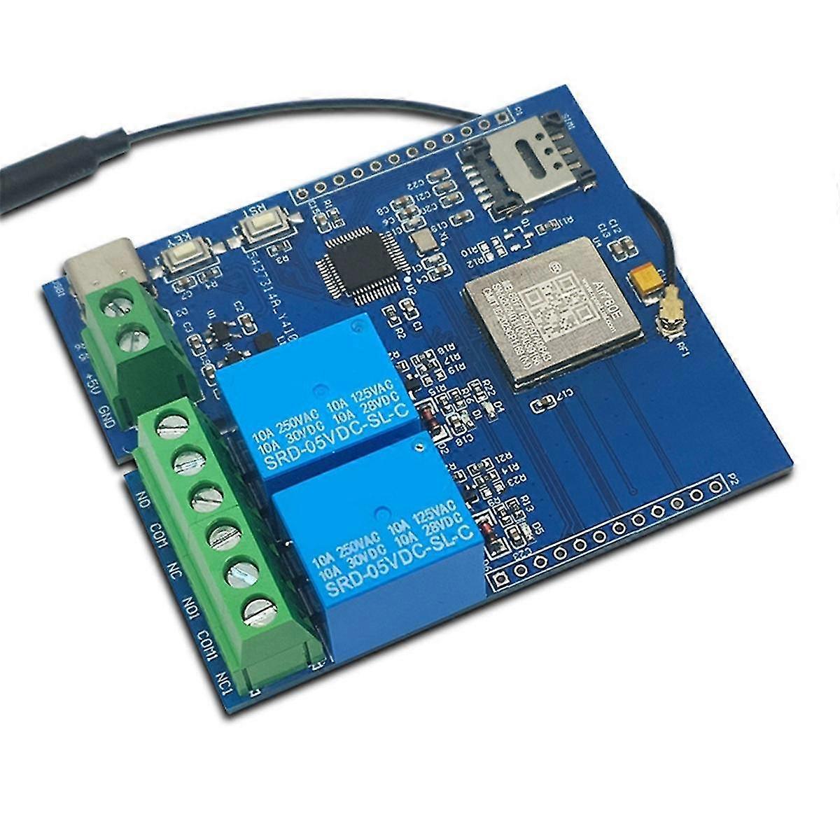 Dc 5v Stm32 4g Networked Dual-way Relay Relay Development Board Onboard Air780e Module I/o Port Stm32 Development Board