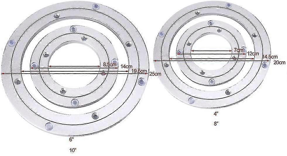 2023 - القرص الدوار الدوار - محمل دوار من الألومنيوم ، محمل دوار للخدمة الشاقة طاولة طعام مستديرة S