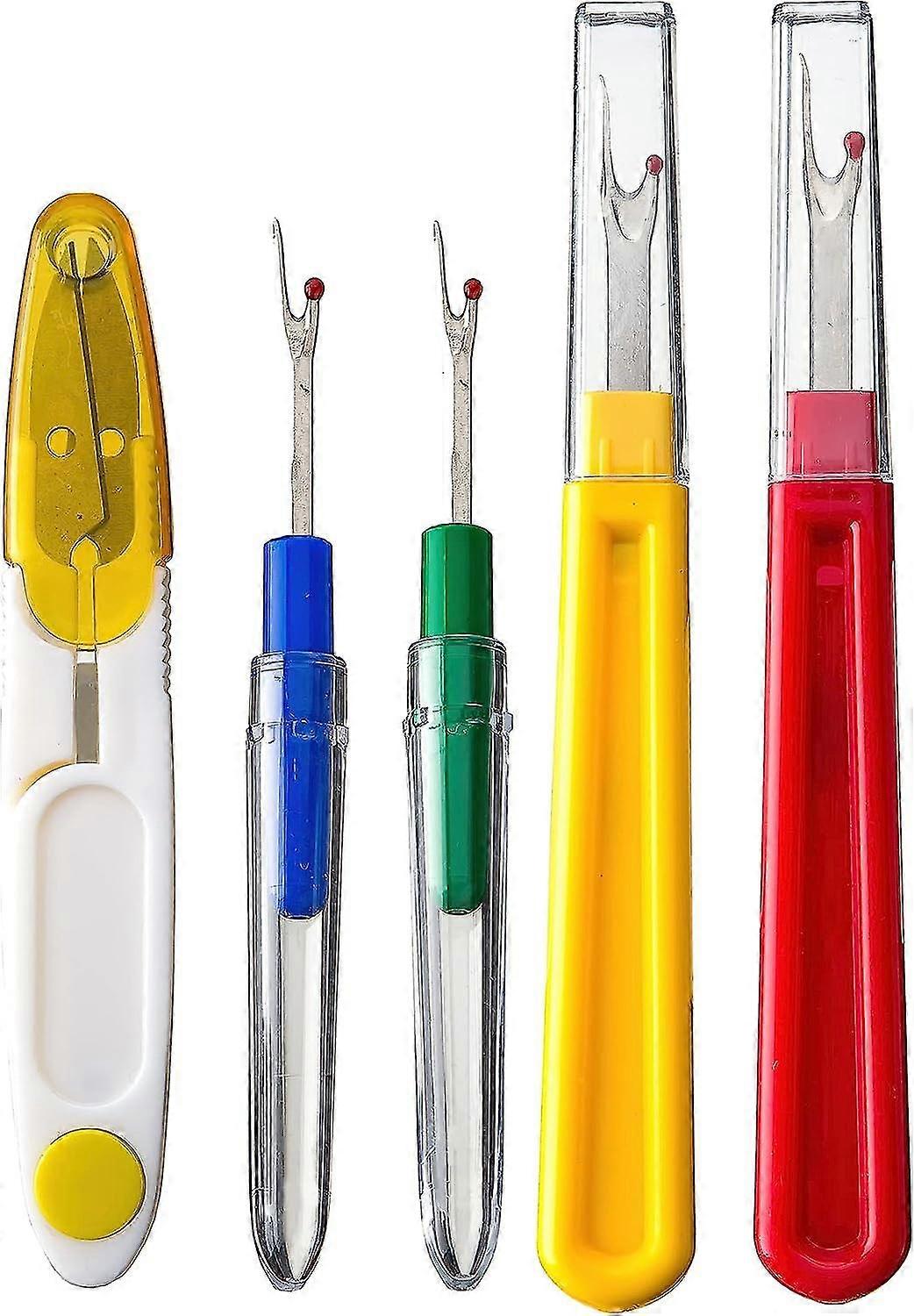 Seam Ripper And Thread Remover Kit For Sewing 2 Big 2 Small Stitch Ripper Tool And 1 Thread Snips