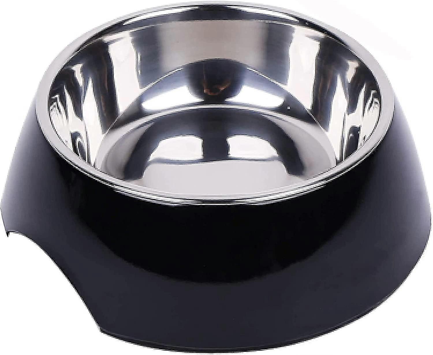 Anti -slip Dog Bowl - Cat Bowl - Bol Food Dog In Stainless Steel And Melamine - For Large And Small Dogs - Schwarz, 700 Ml - Various Colors And Sizes