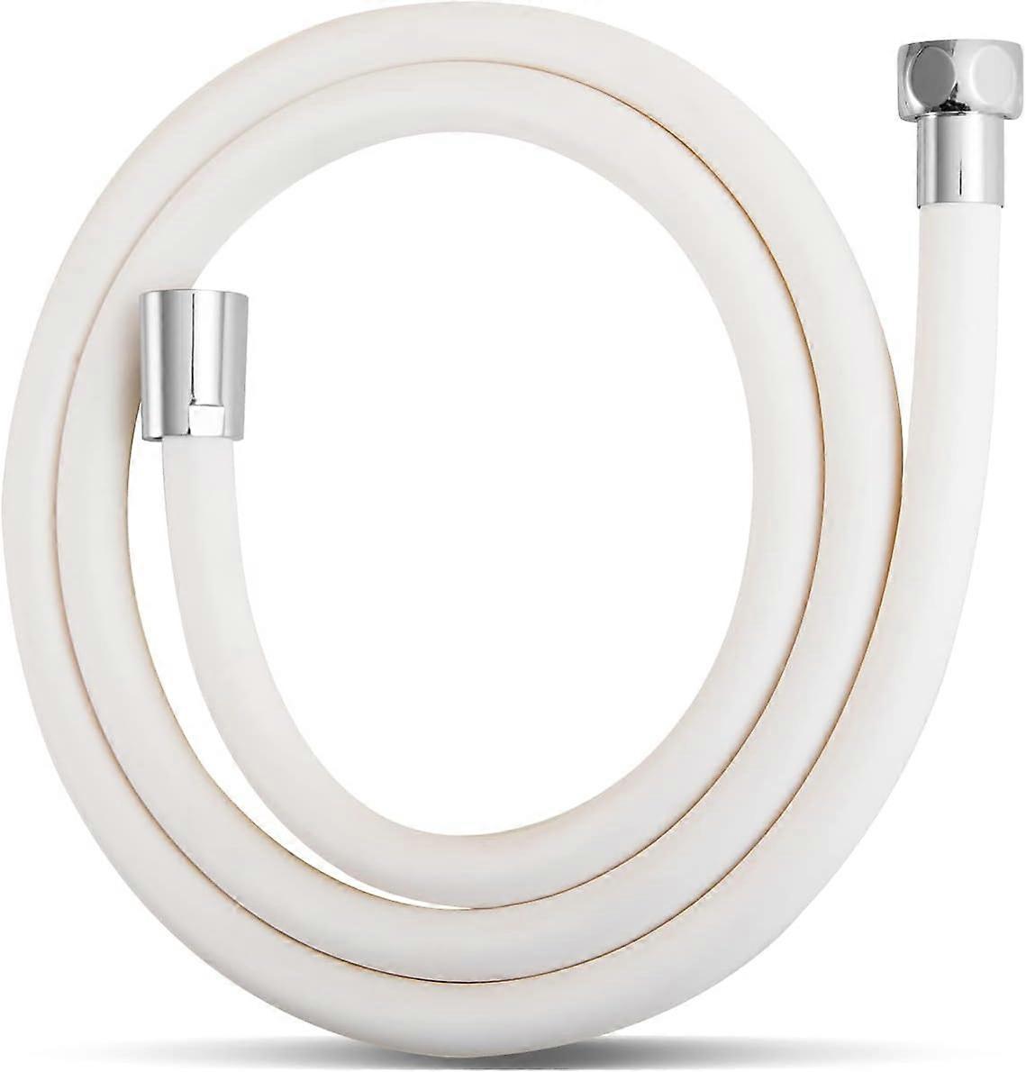 Shower Hose,Premium RV PVC Handheld Shower Head Hose Flex Hoses Extension with Brass Insert and Nut for Bathing Toilet Cleaning Pet Bathing 2M
