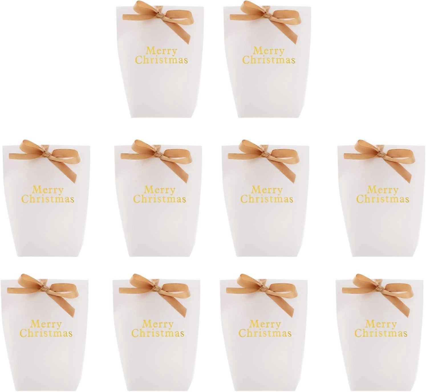 10Pcs Christmas Candy Paper Boxes