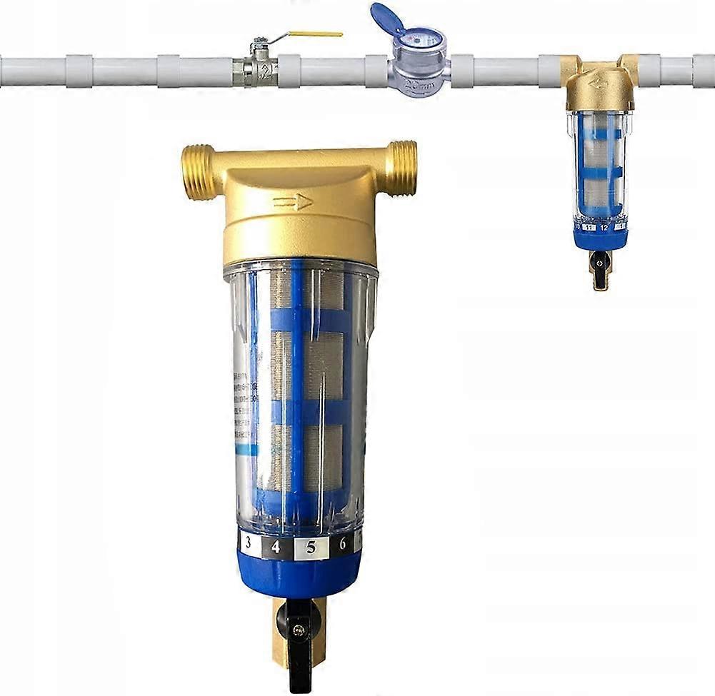 Reusable Sediment Filter - Water Prefilter - Sediment Filter - Micron Prefilter - Water Purifier Accessory - For Well Water Pipe - Sediment Filter 1/2