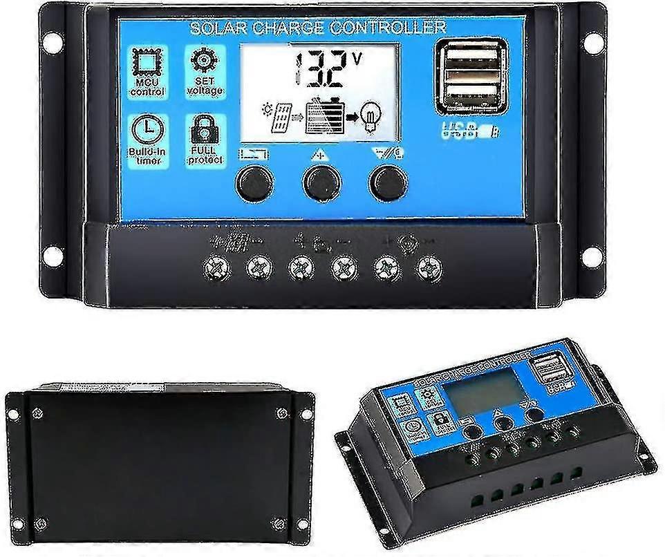 10a Charge Controller Solar Panel Regulator 12v/24v Panel Regulator