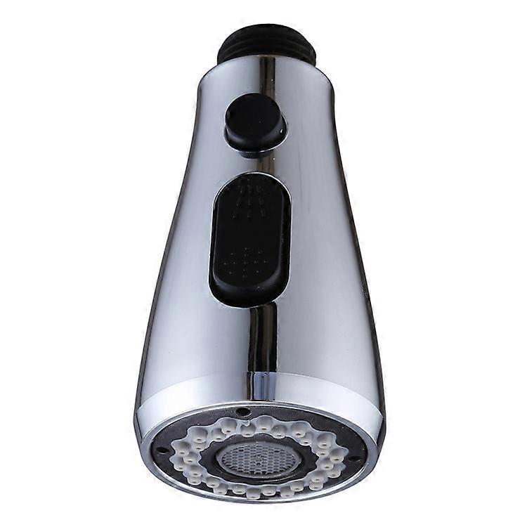 Faucet Shower With Stop Button 2 Retractable Sprays 3 Functions Pausing Pull-out Shower Head Electroplating