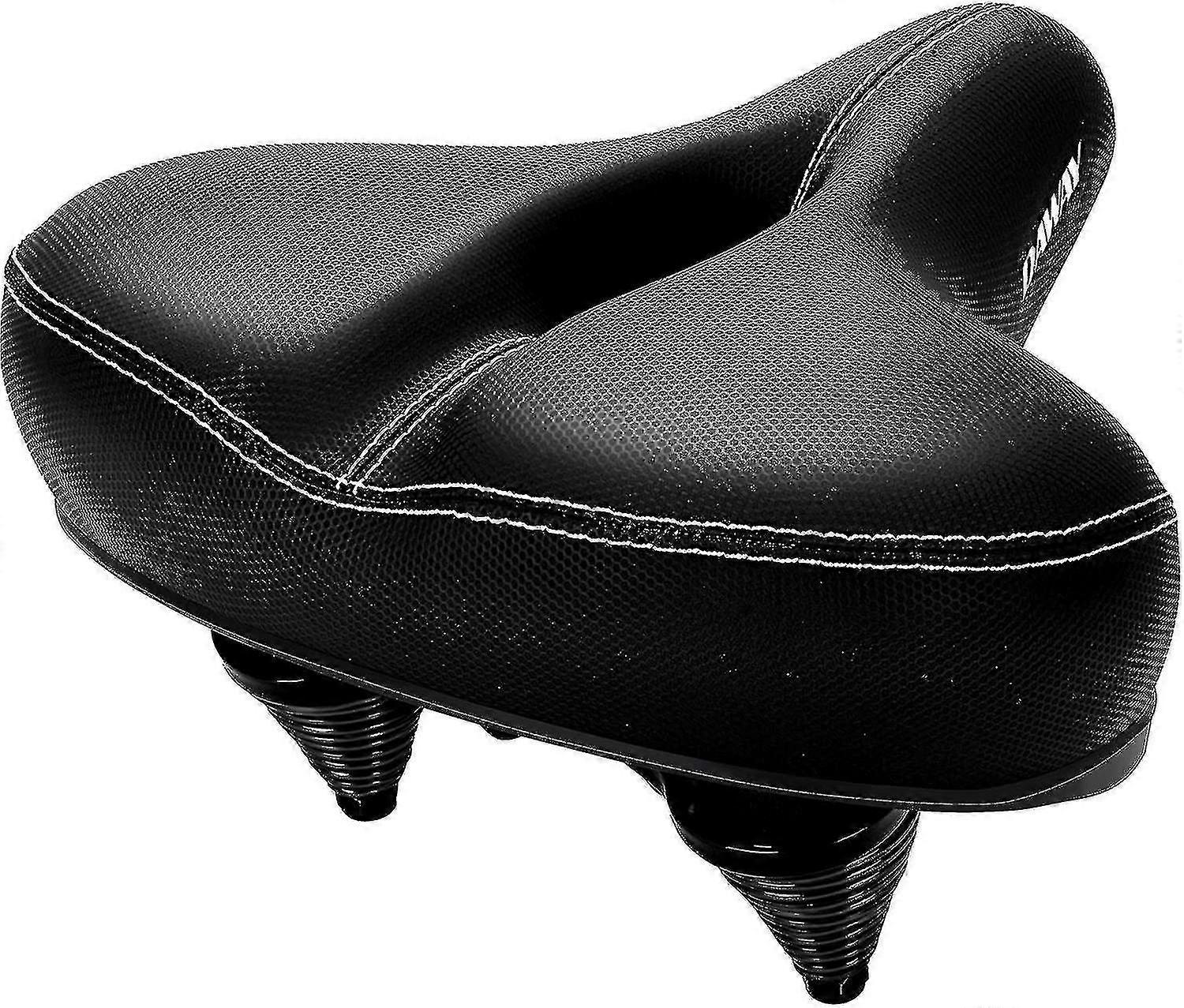 Most Comfortable Bike Seat - C30 Oversized Extra Wide Exercise Bicycle Saddle, Soft Foam Padded, Universal Fit For Road, Spin, Stationary, Mount