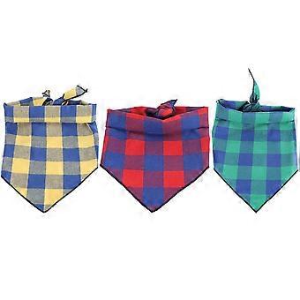 Dog Bandana Set 3pcs for Pets Triangle Neckerchief Scarf Collar Supplies