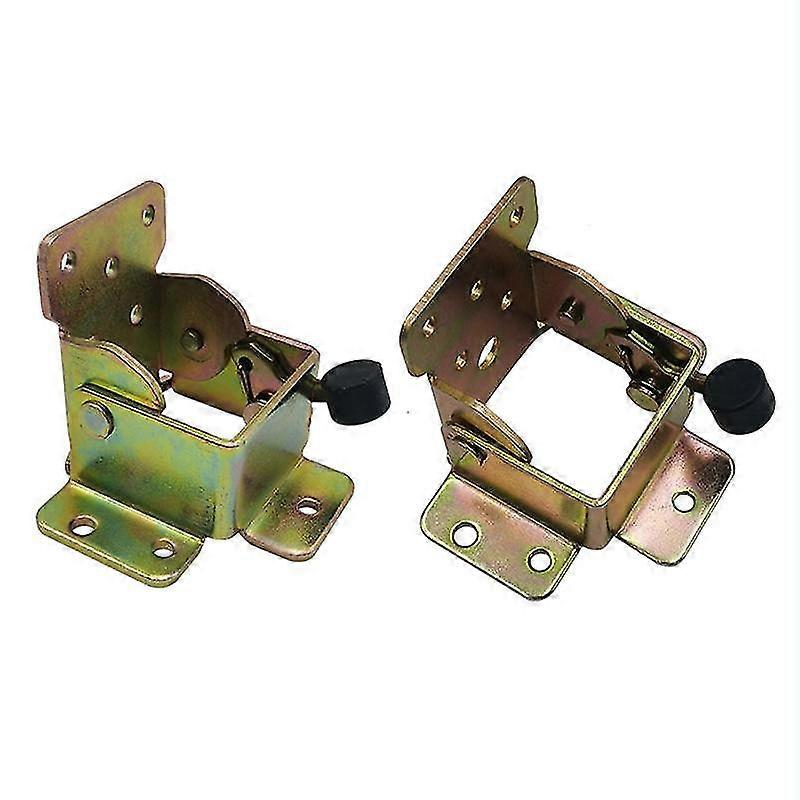 2pcs90 Degree Self-locking Folding Table Leg Extension,triomphe Foldable Telescopic Hidden Shelf Bracket For Desk