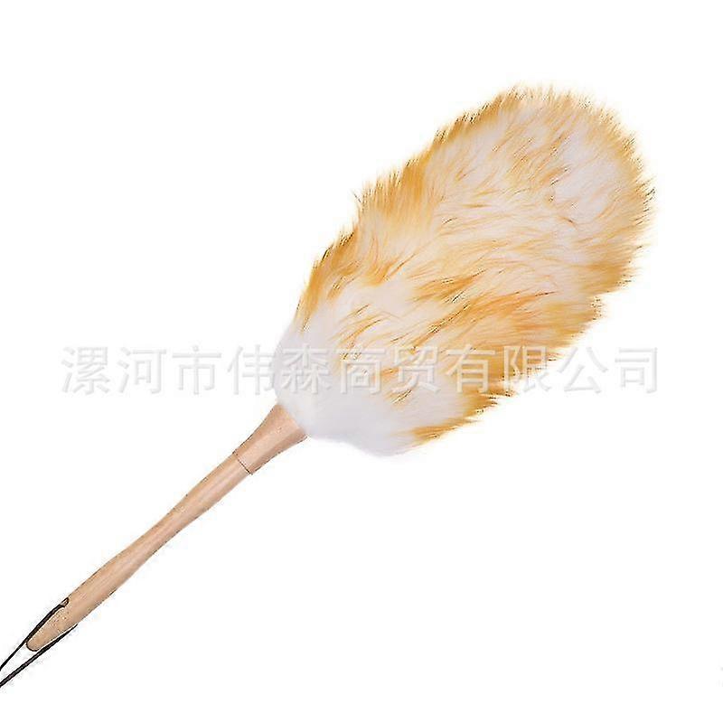 18.5 pulgadas Pure Lambs Wool Anti-static Duster con mango de madera