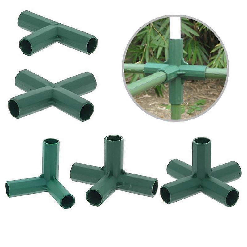 10 PCS 16MM PVC Fitting 5 Types Stable Support Heavy Duty Greenhouse Frame Building Connector