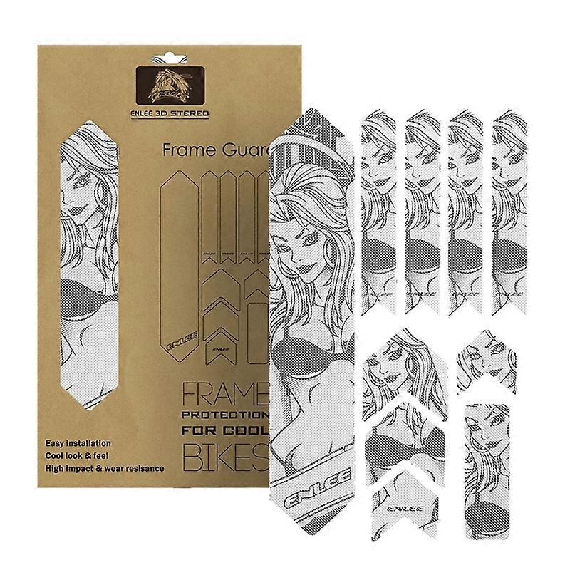 3D MTB Mountain Bike Scratch-Resistant Protect Frame Protector Removeable Sticker Road Paster Guard Cover
