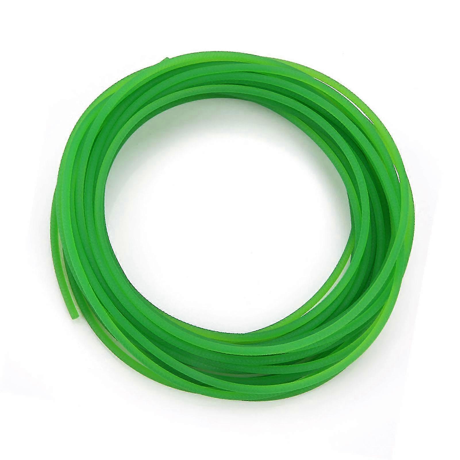 Polyurethane Round Drive Transmission Belt 6mm x 10m Green Rough Surface