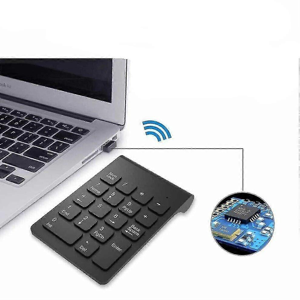 Waterproof Wireless 2.4G Numeric Keypad Portable Small Bluetooth Number Pad 19 Keys Keyboard With