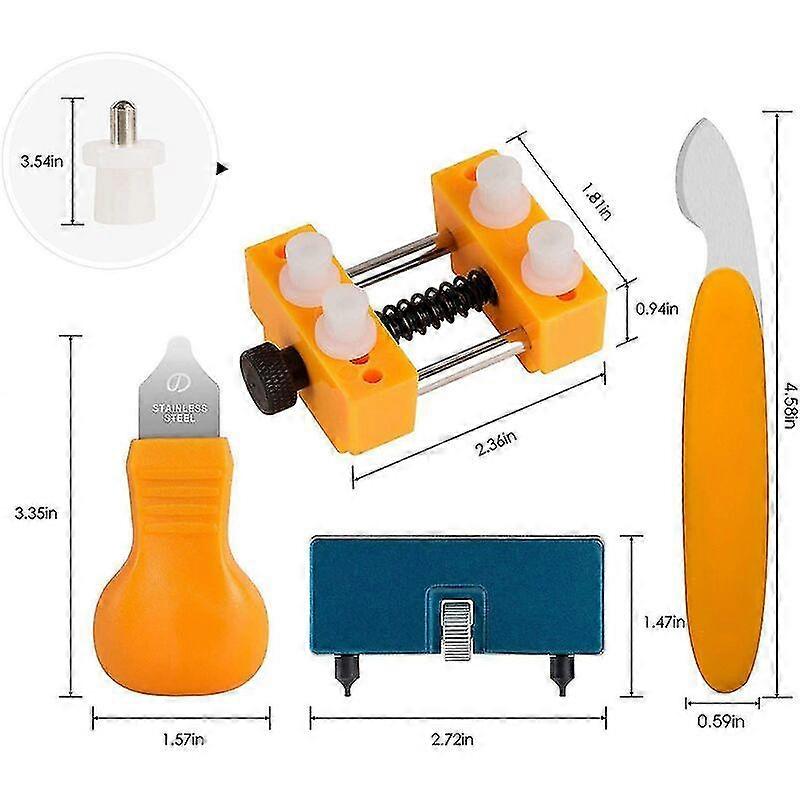 Kit Complet D'outils Pour Réparation De Montres - Ouvre-boîte, Extracteur De Bracelet, Tournevis, Goupilles - À Domicile - 9