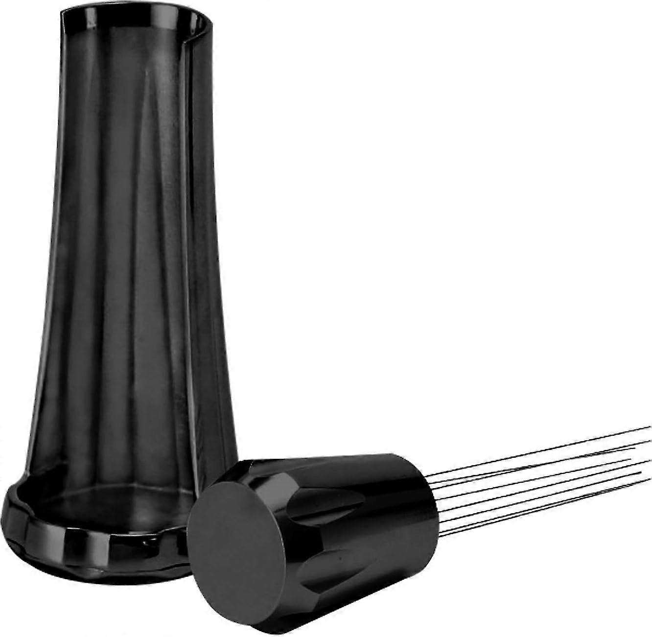 Roadtime Espresso Coffee Needle Stirrer With Stand,for Espresso Stirring Distribution (black)-WG