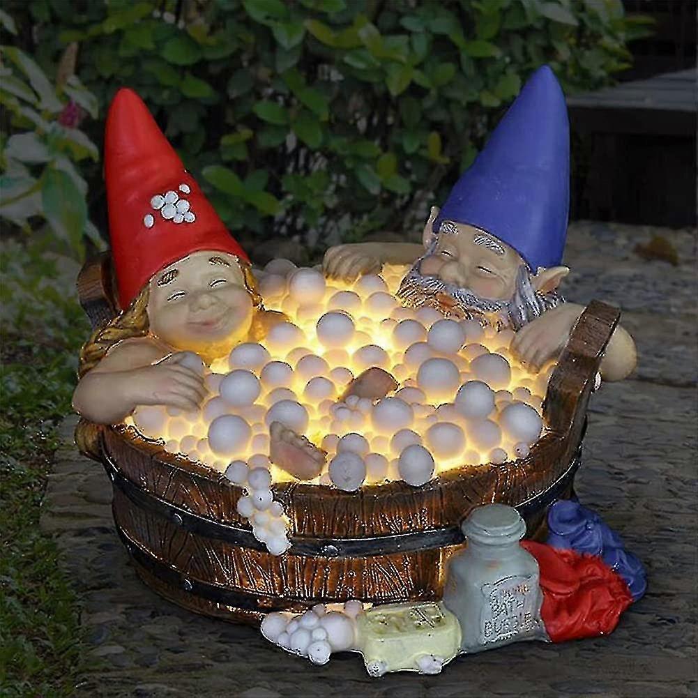 Garden Gnome Statues With Solar Light