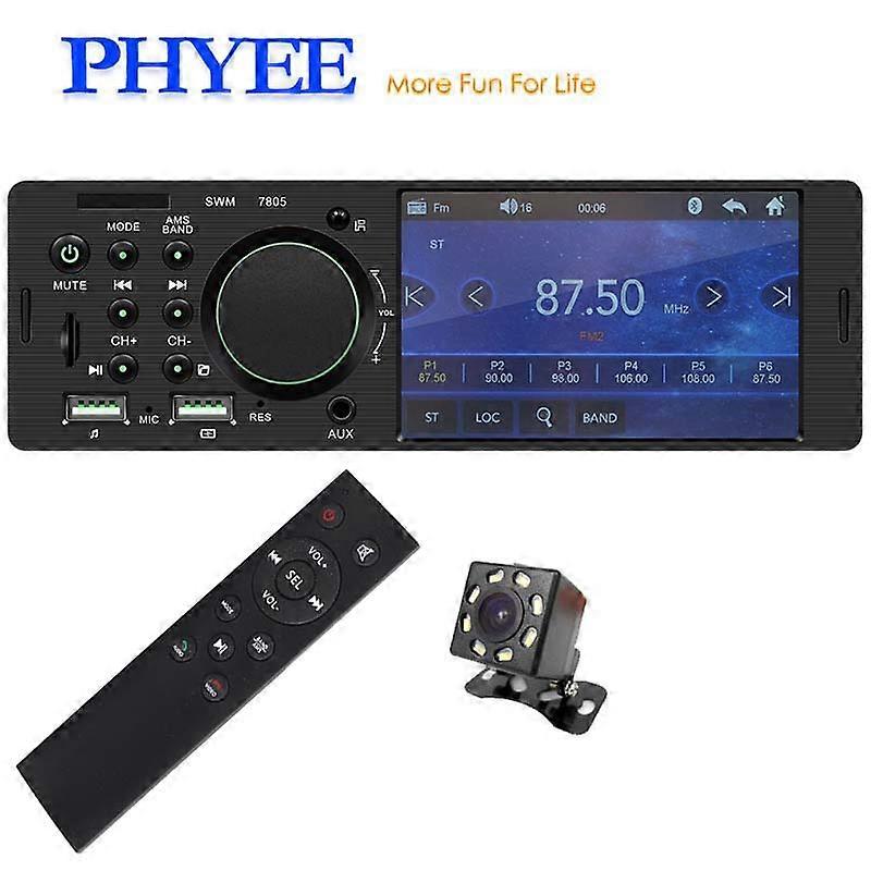 Touchscreen Autoradio 1 Din Bluetooth Musik Freisprecheinrichtung MP5-Player TF USB Ladefernbedienung Audiosystem ISO 4.1 Hauptgerät 7805C