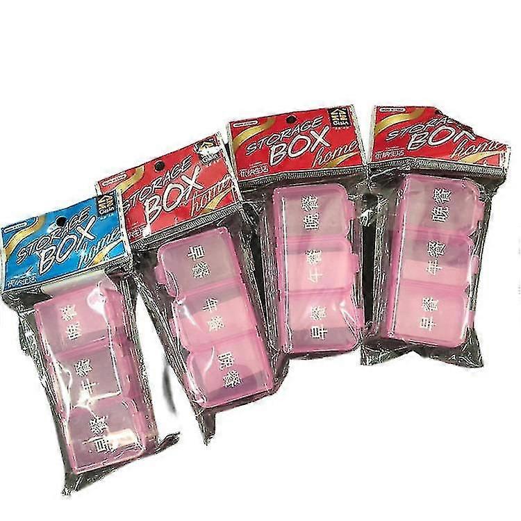 4pcs Pill Box For The Elderly With Comments In The , Nond Evening