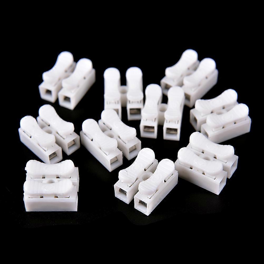 30Pcs/pack New Mini type 2 Pins Electrical Cable Connector CH2 Quick Splice Lock Wire Terminal Wholesale