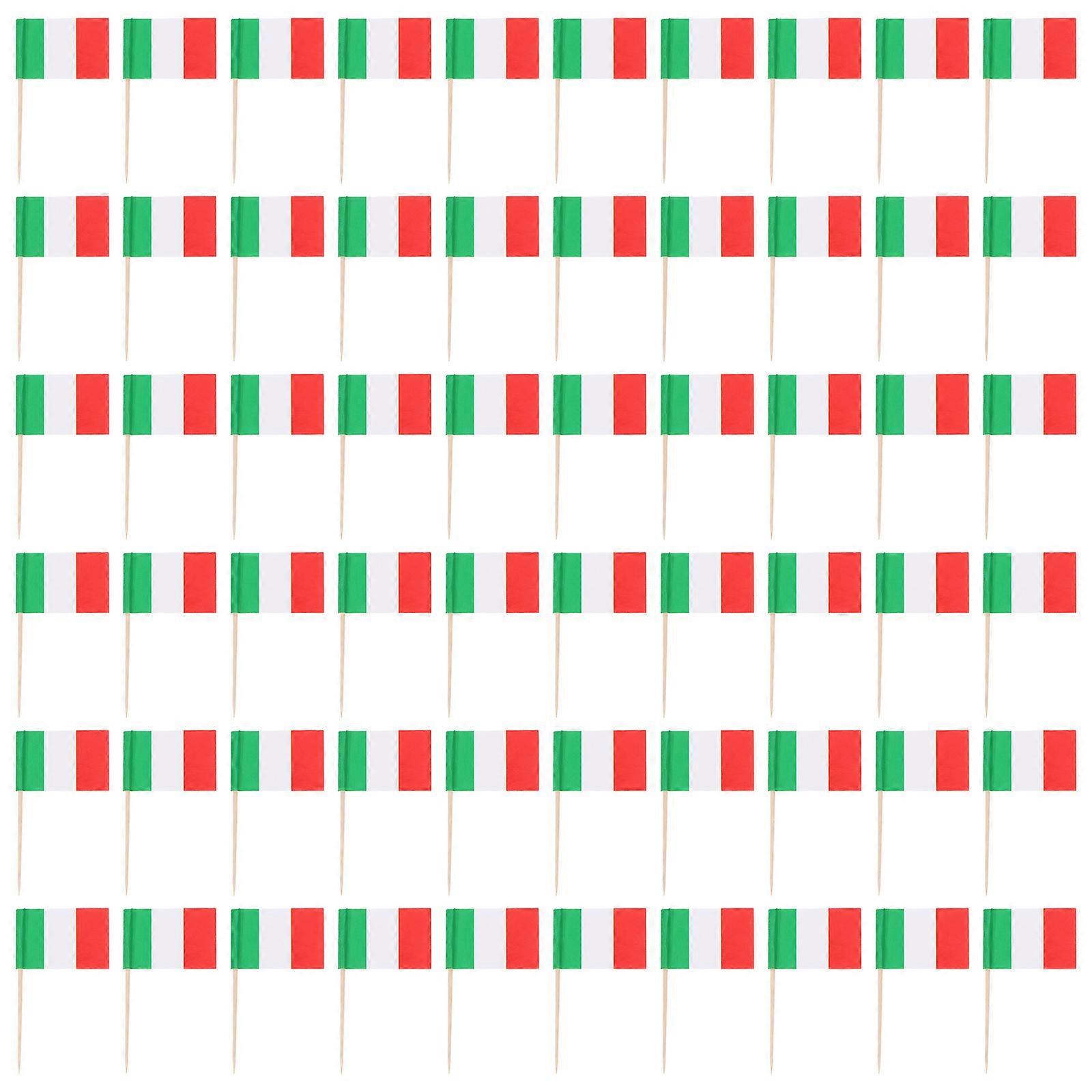 100 قطع العلم المسواك الأعلام كب كيك توبرز كعكة توبر زينة حزب اللوازم