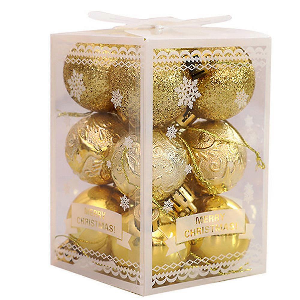 Christbaum Ornament Kugeln - geschmückte Weihnachtskugel