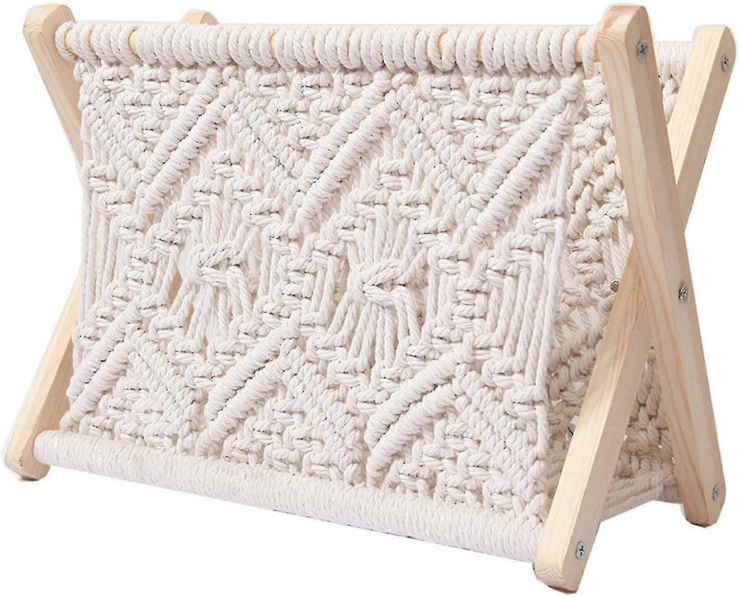 Magasinställ förvaringskorg, trä tidningsställ för tidningar, böcker, tidningar