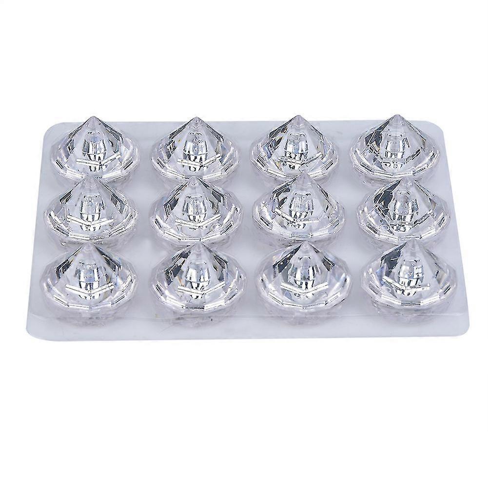 LED Ice Cubes Colorful Liquid Sensor Party Decorative (12Pcs)